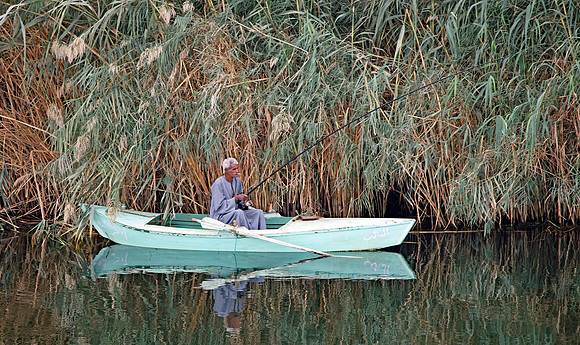 on the nile green boat